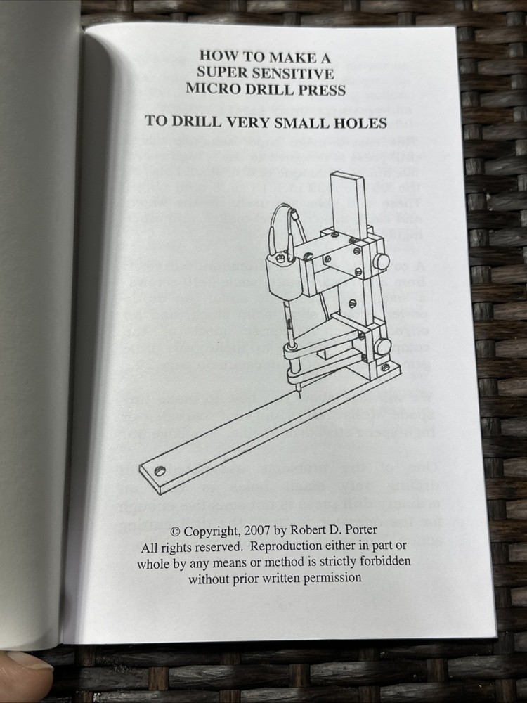 How to Make a Super Sensitive Micro Drill Press