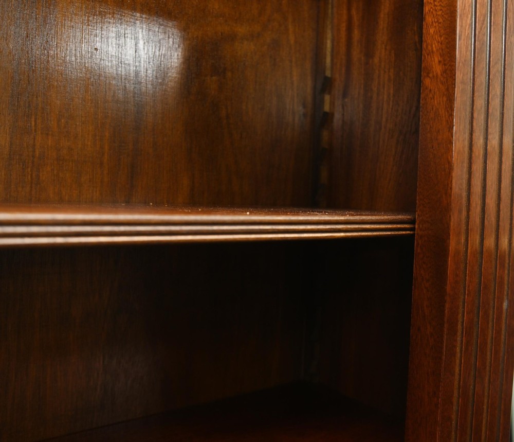 Regency Bookcase Sheraton Inlay Open Front Book Case
