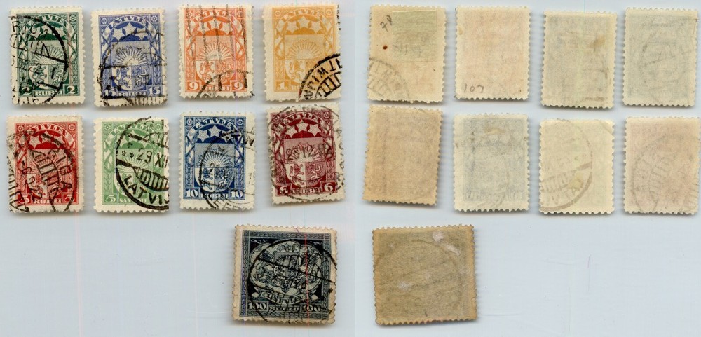 Latvia 🇱🇻 1920 SC 101 II 112 used. rtc7927