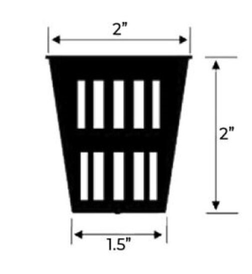 14 CLONE COLLAR INSERT plus 14 2" NET POT CUPS HYDROPONIC CLONE SYSTEM GROW KIT