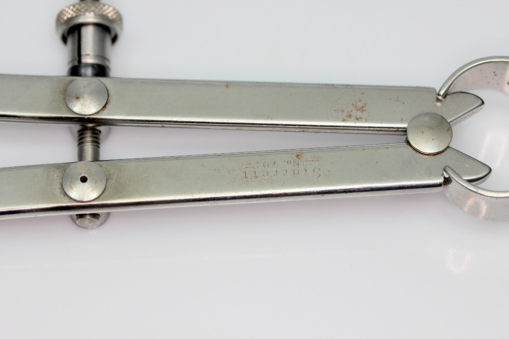 Starrett 79B-12 Yankee Spring-Type Outside Caliper, Spring Nut, 12" Capacity BIN