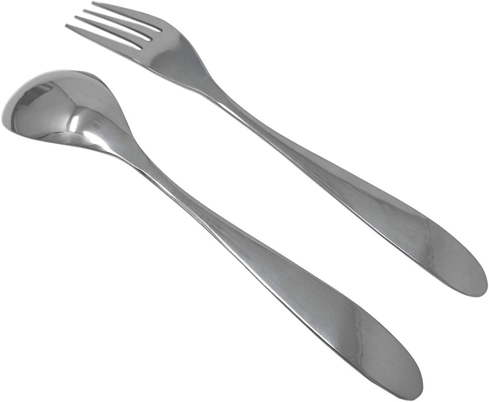 Titanium Grade 1 Dinnerware 4 Piece Set Fork Spoon Knife Teaspoon Kitchen Fla...