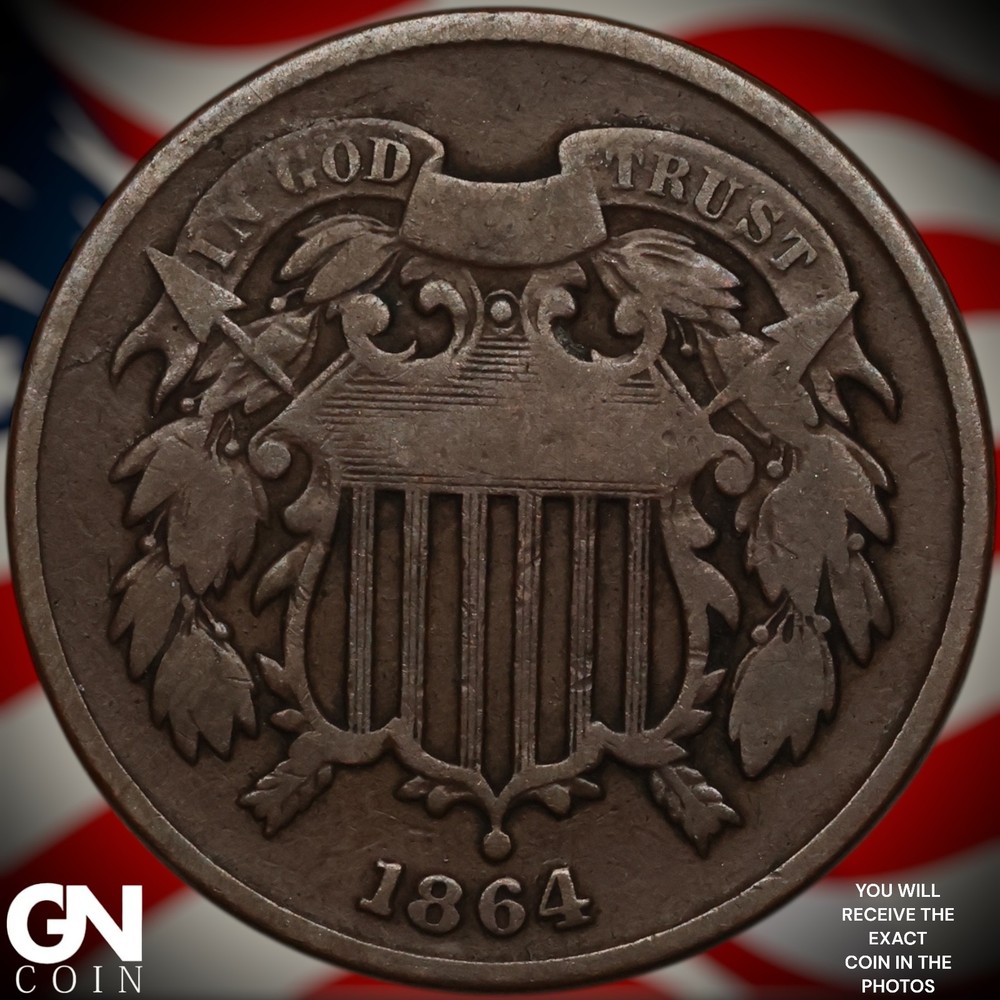 1864 2 Cent Piece A2760