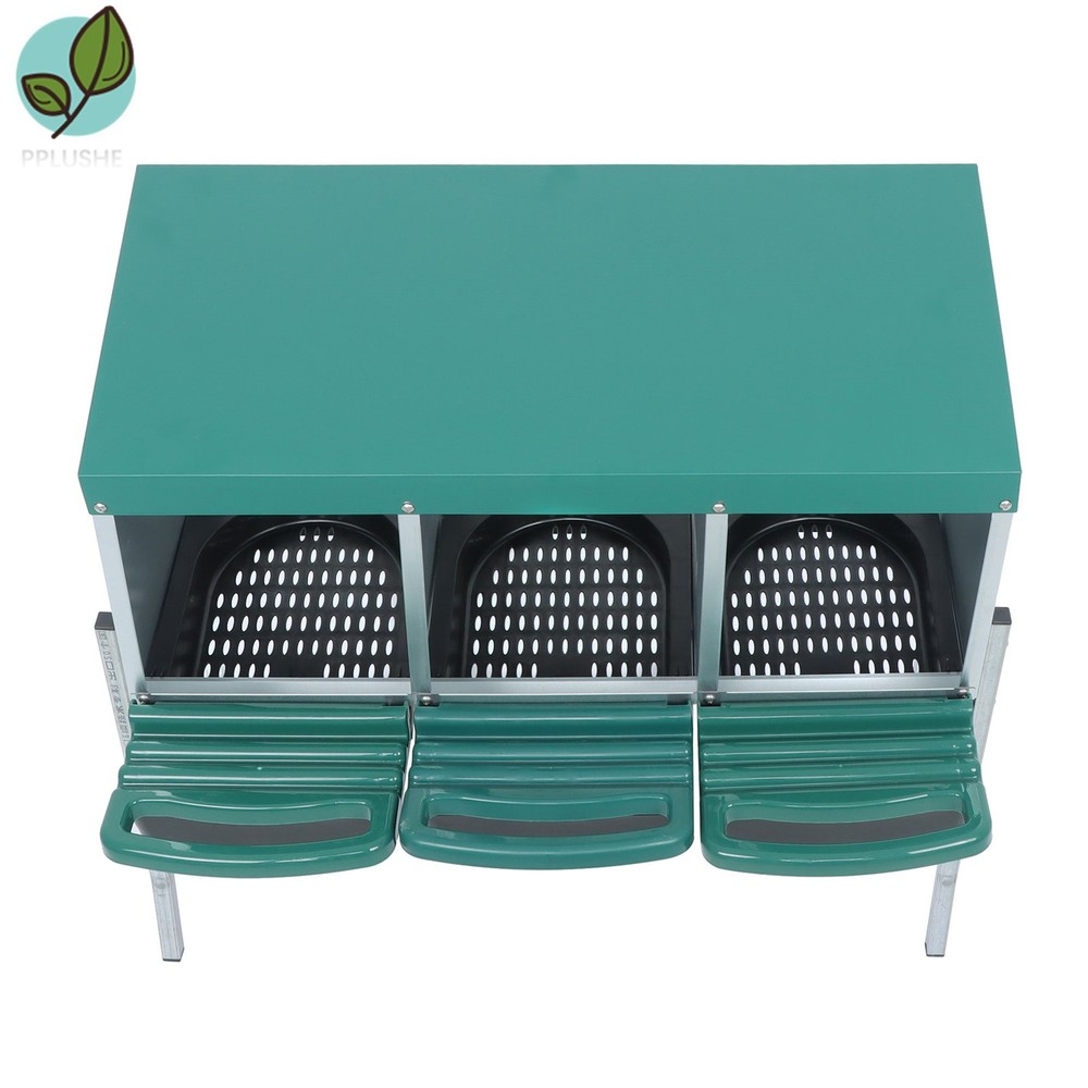 Better Environment 3 Holes Nesting Box Chicken Nesting Box With Metal Legs