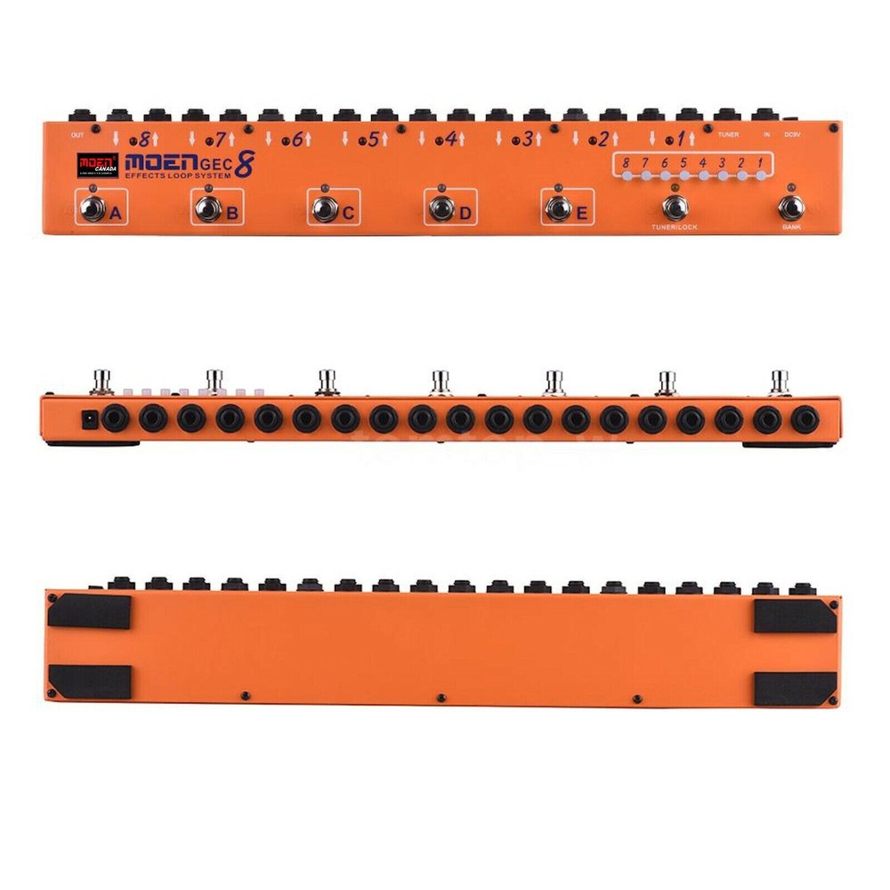 MOEN Canada GEC8 Guitar Pedal FX Switcher Effect Loop System 8 Loops 10 Presets