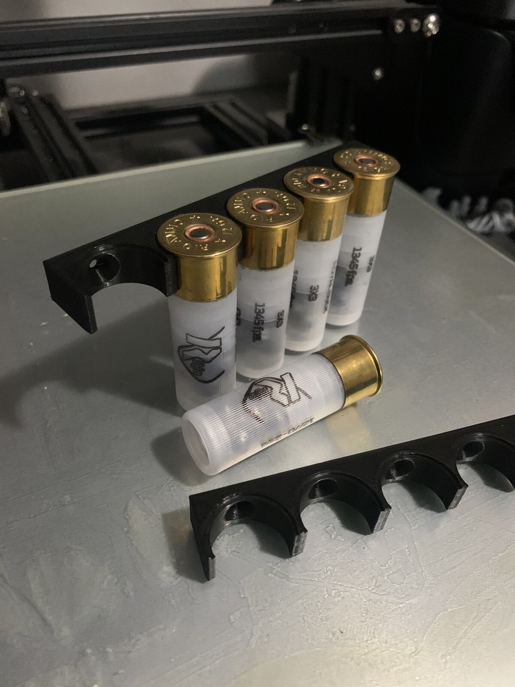 12 Gauge Shell Holder Wall Rack Black