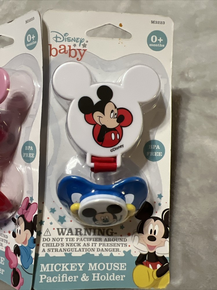 Disney Mickey Mouse Pacifier & Holder