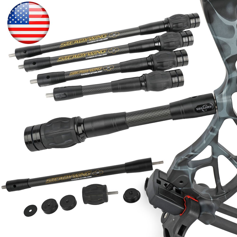 Archery Compound Bow Shock Absorber Carbon Bar Target Bow Stabilizer Shooting US