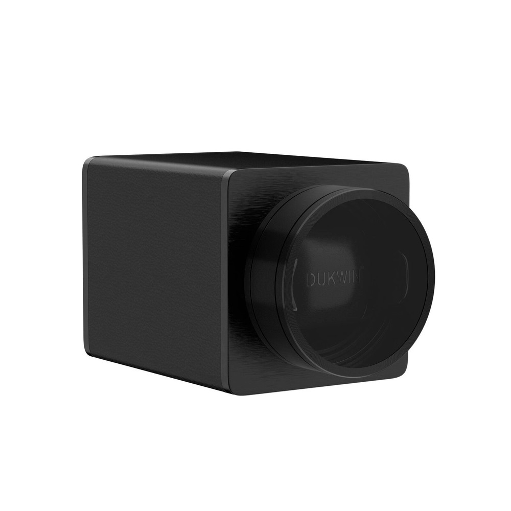 Dukwin Single Automatic Watch Winder Display Storage Case Vegan Leather Black