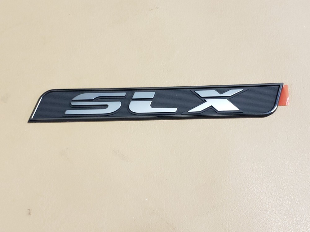 SEARAY SLX BLACK AND SILVER PORT DASH EMBLEM