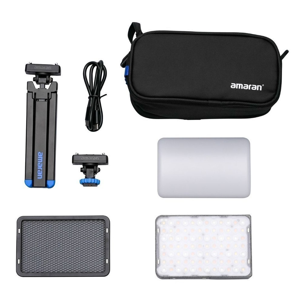 Amaran Ace 25c Travel Ready Compact LED Light Creator Kit (Silver)