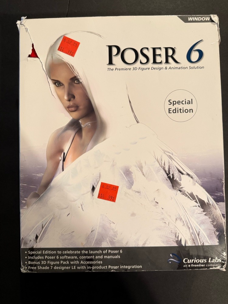 Curious Labs Poser 6 3D Figure Design Animation Software for Windows Special Ed