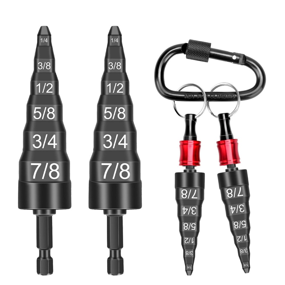 2PC Swaging Tube Expander Tool Drill Bit Set Air Conditioner Copper Pipe Flaring