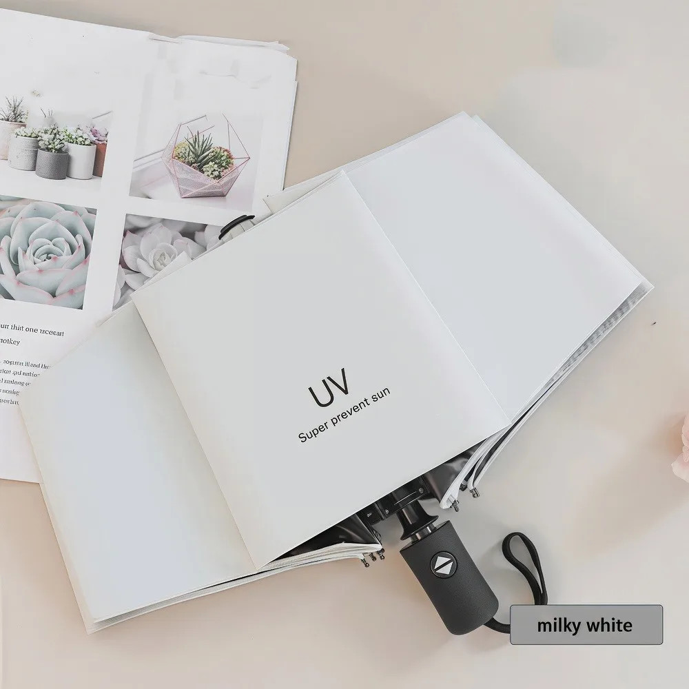The portable automatic umbrella is sturdy and durable, suitable for various weat