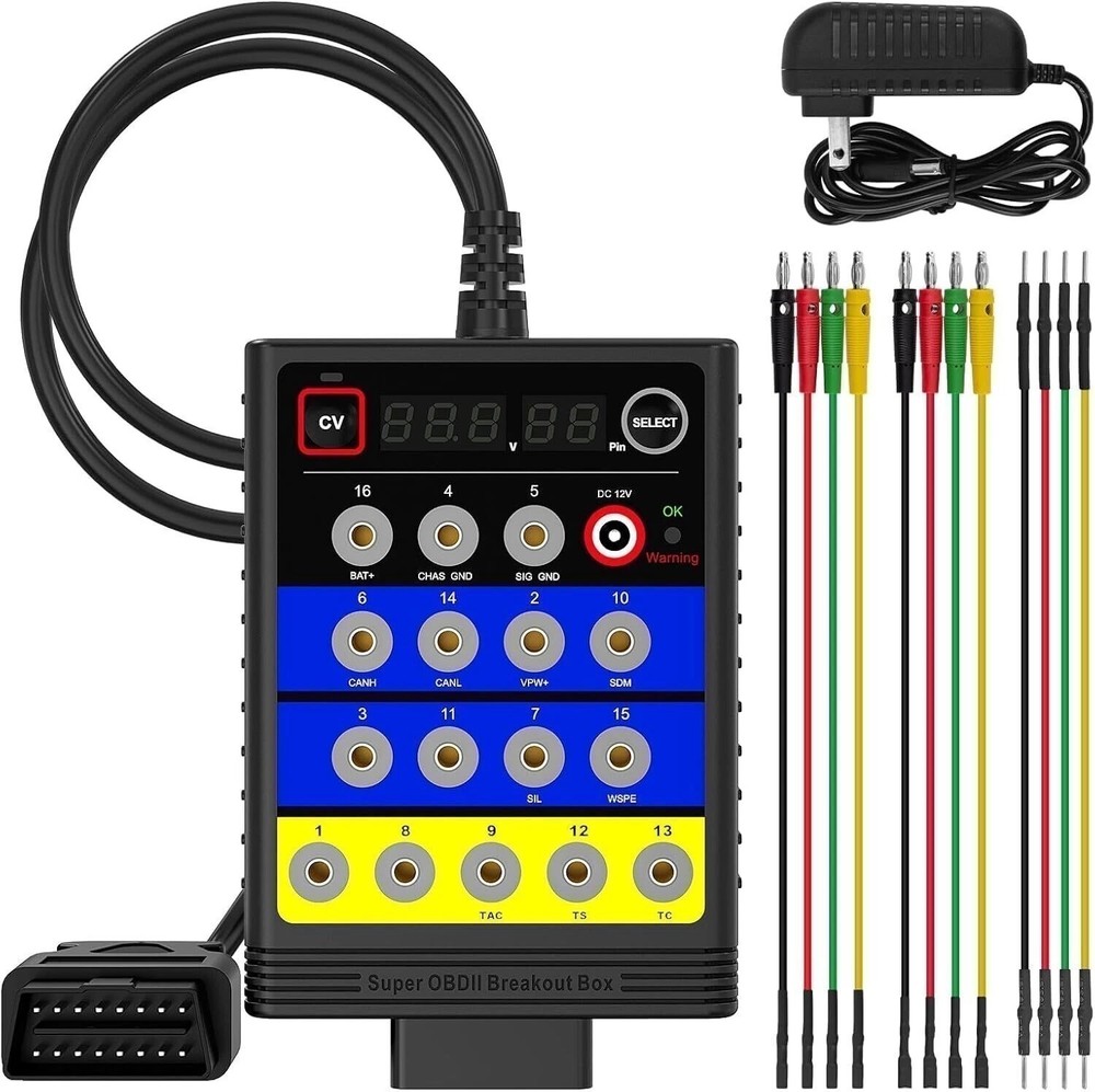 OBD2 Breakout Box TPMS Sensor Programming Power Supply CODING 14V Voltage