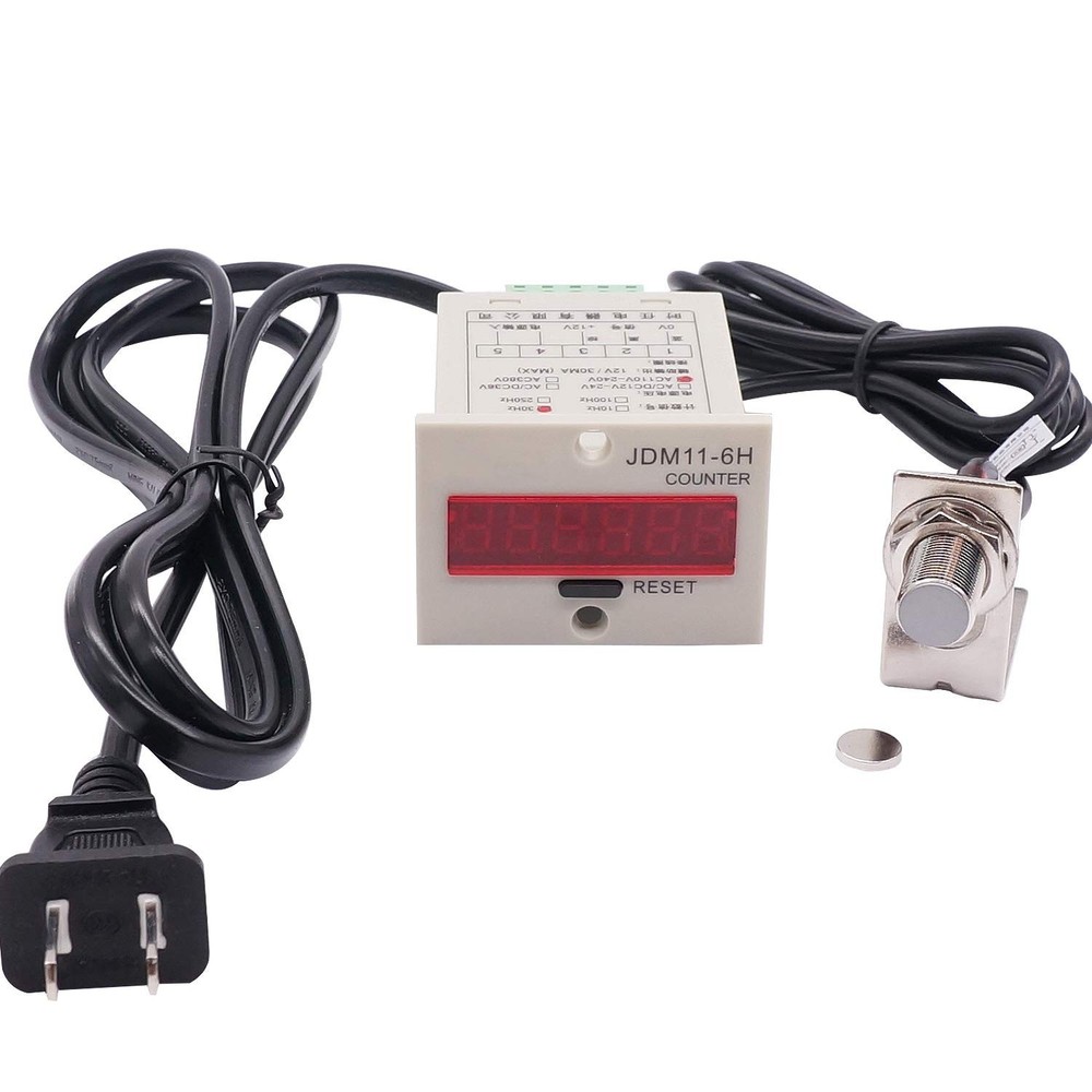 Compact LED Display Counter with Hall Sensor - Memory Retention Feature Included