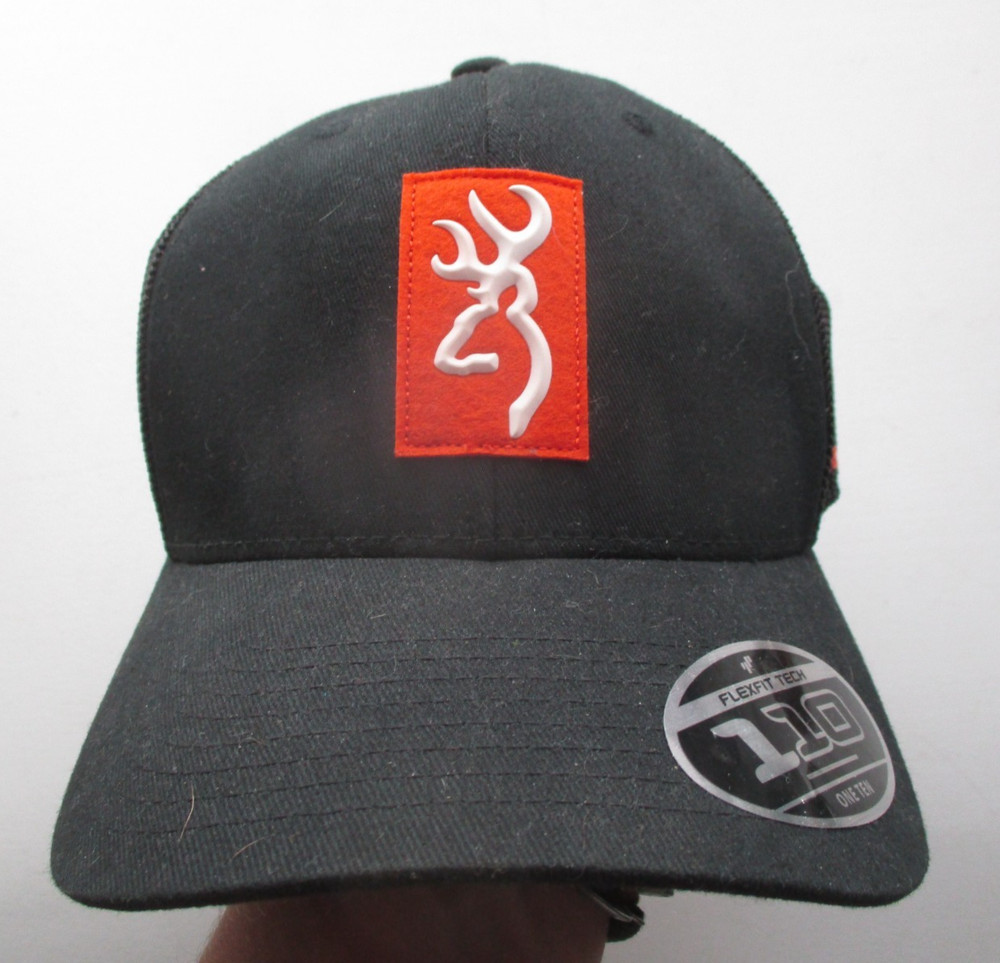 Browning Snapback, Flex Fit, 110 Snap Closure, Mid Profile, Black adjustable