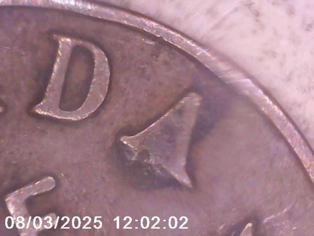 1936 Canada George V One Cent Coin with Errors