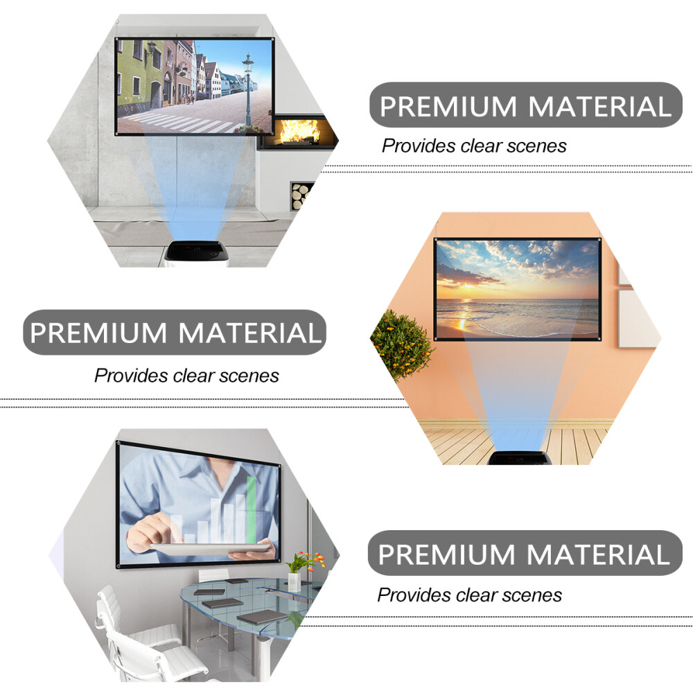 Anti Crease Projector Screen Wall Projector Screen Roll Up Projector Screen