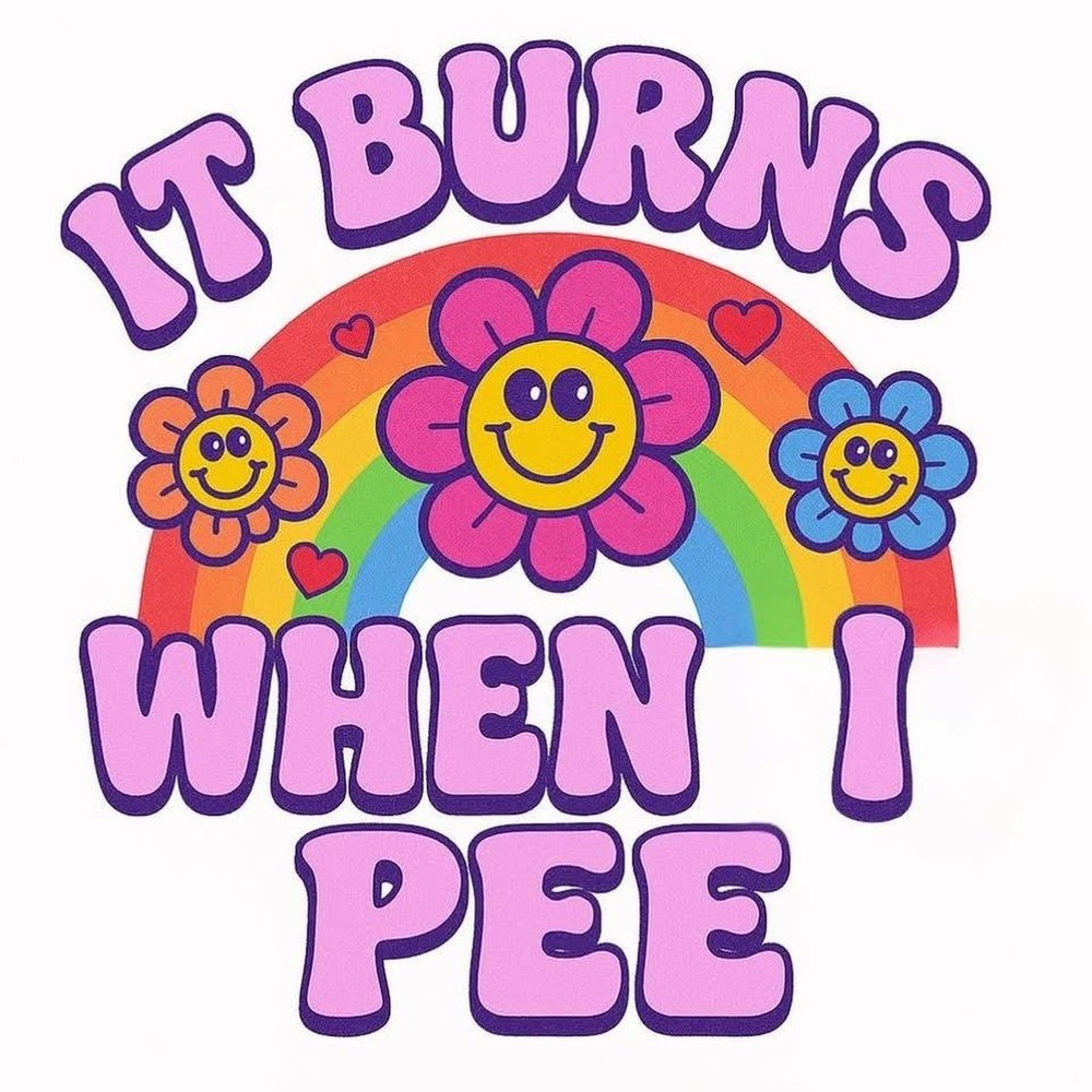 Handmade Coaster - FYI: It Burns When I Pee