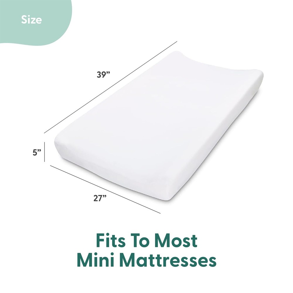 Fitted Playard Sheets Set 3-Pack Pink Mini Crib nursery Bedding New
