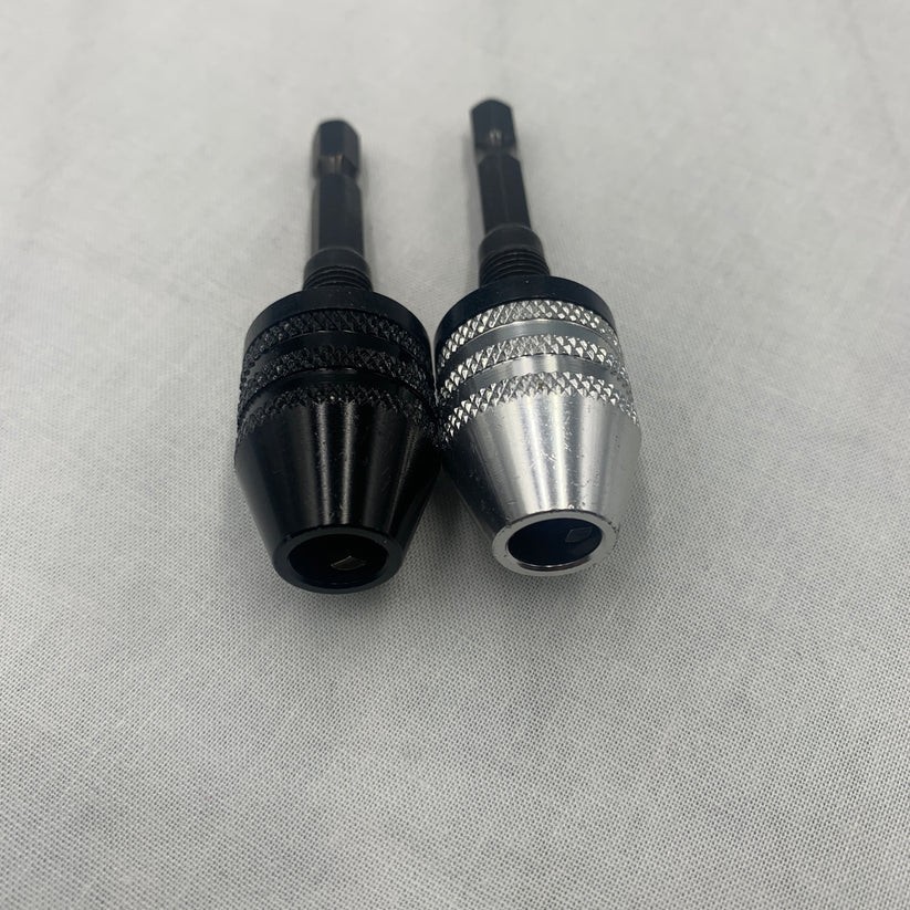 Drill Chuck, Quick Change Adapter Converter , 2 pcs hex shank keyless