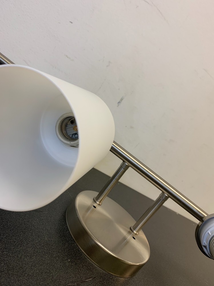 Progress Lighting P2160-09 Bathroom Vanity Light, 4-Light, Brushed Nickel, Etche