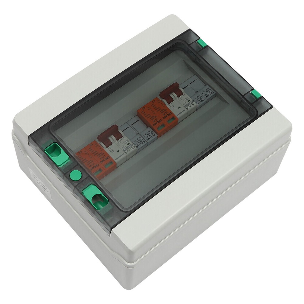DC 500V/1000V Solar PV Combiner Box 2 Strings Circuit Breaker For Solar Panel