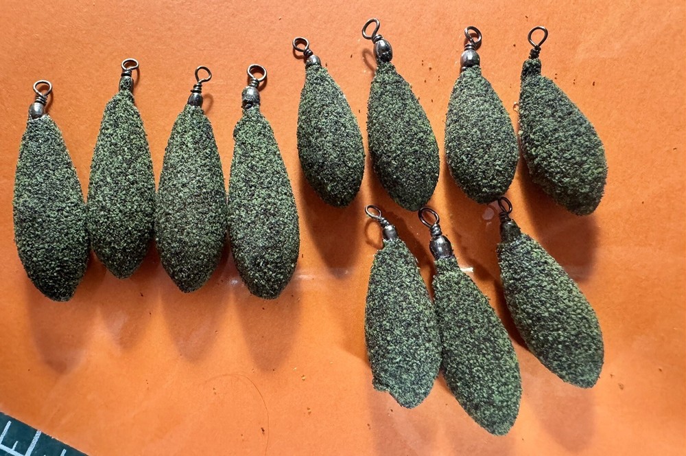 Arsley Bomb Sinker 2 Sizes Pack 13 Mixed Weights Eco Coated
