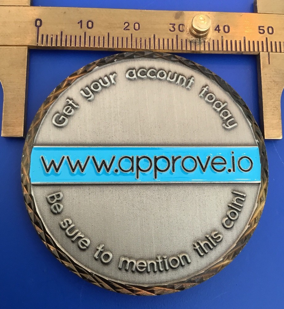 Approve.io Corporate Challenge Coin Medal