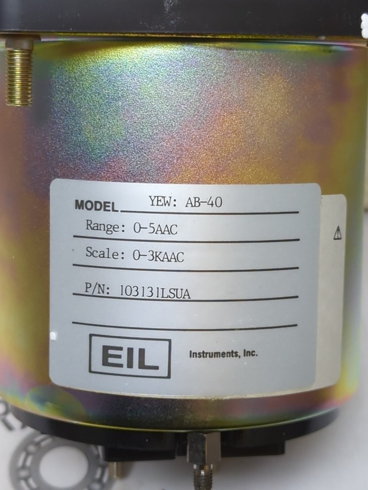 ELI INTRUMENTS,YEW: AB-40,RANGE: 0-5AAC SCALE: 0-3KAAC PANEL METER NOS