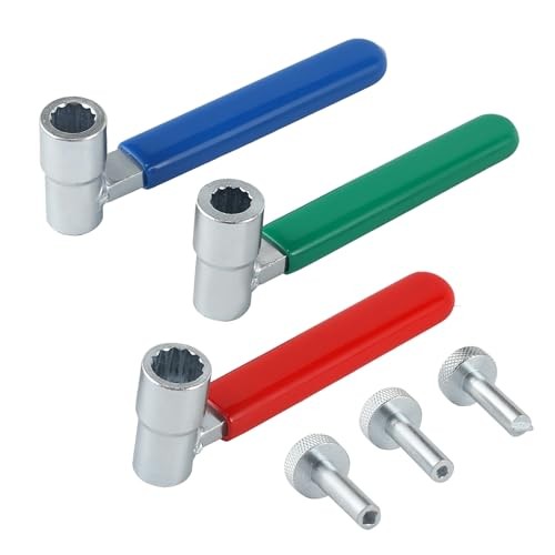 2218 Small Engine Tappet Adjusting Tool, 6‑Piece Offset Wrench & Knurled