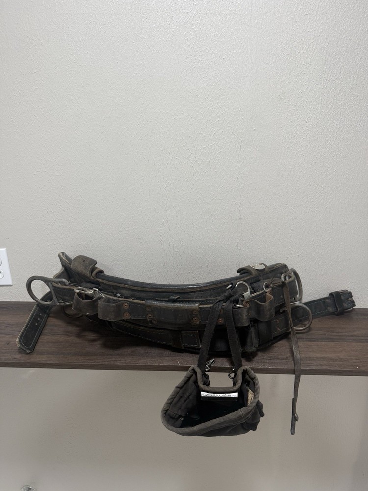 BUCKINGHAM 20192CM Size M23-26Lineman Strap Pole Tree Climbing Belt.