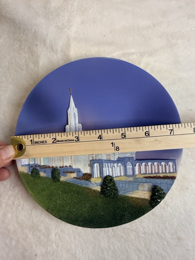 Bountiful Utah LDS Temple 3D Plate & Stand