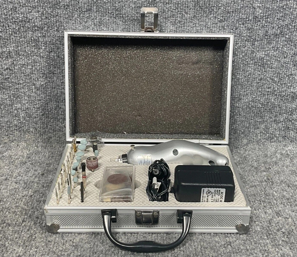 Mini Rotary Tool Test Rite JC10048S Tool Set with Case & Attachments