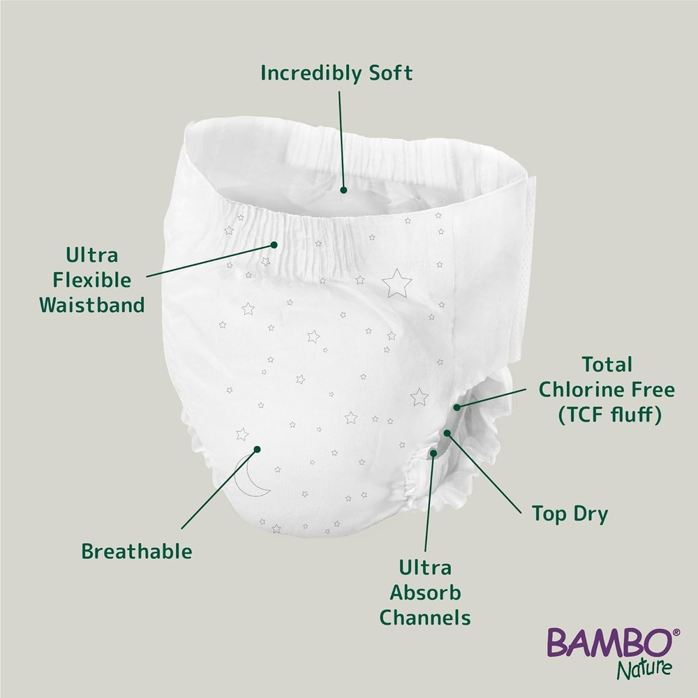 Bambo Dreamy Night Pants: Discreet, Comfortable Bedwetting Solution for Kids ...