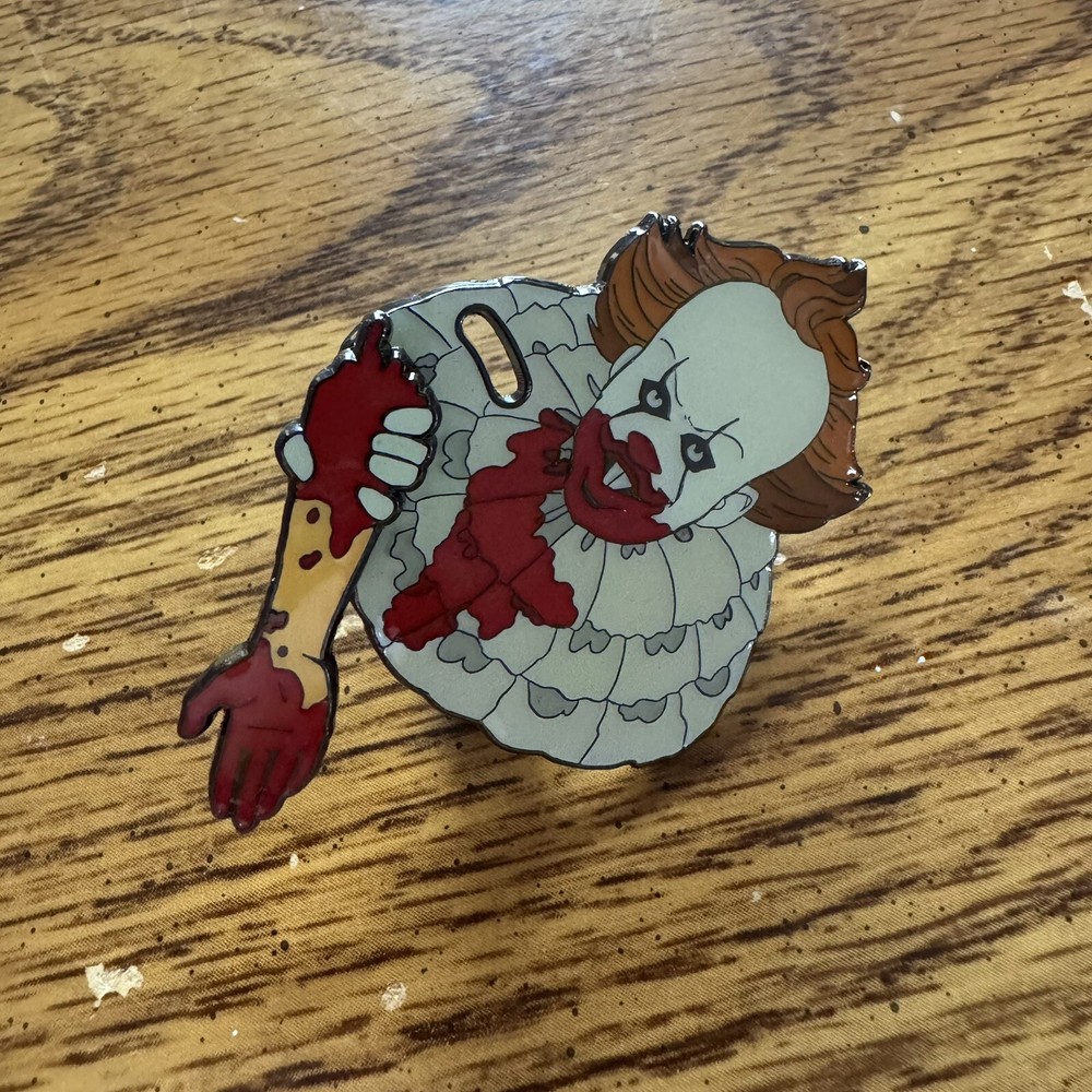Waving Pennywise Glow in the Dark Pin (FLAWED, PLEASE READ DESCRIPTION)