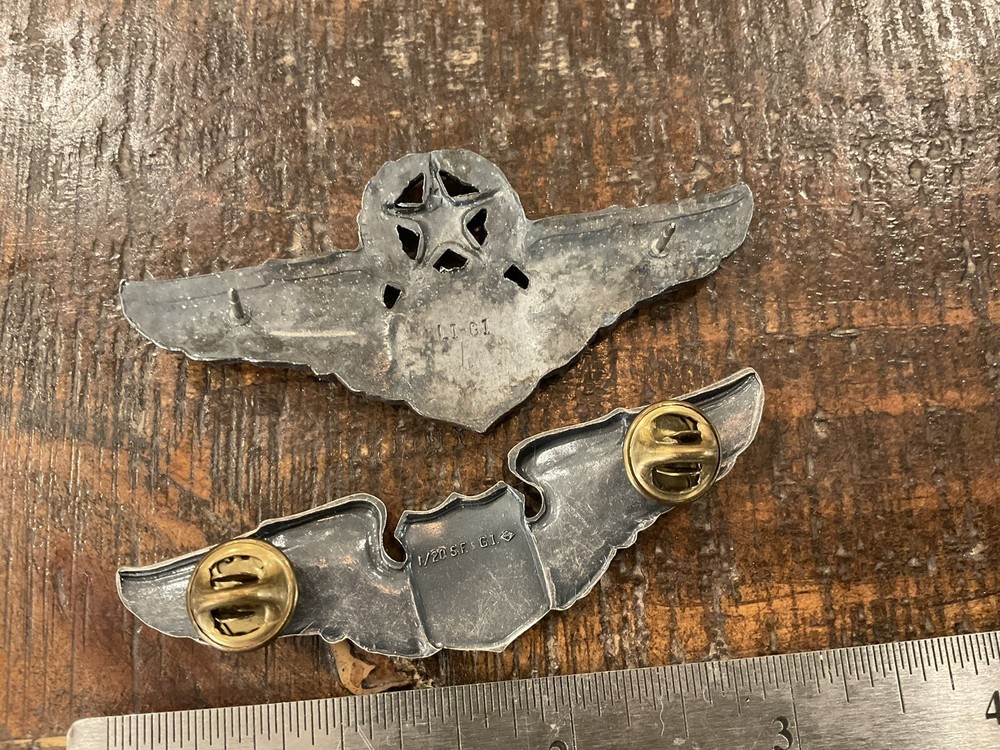 ORIGINAL VINTAGE USAF US AIR FORCE WINGS PAIR 3”