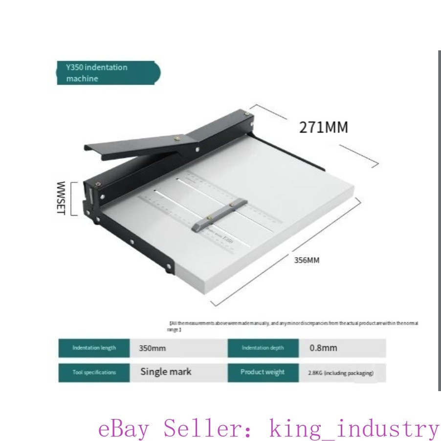 1pc Manual Y350 Single - trace Creaser: Compact Manual Fold - mark Machine