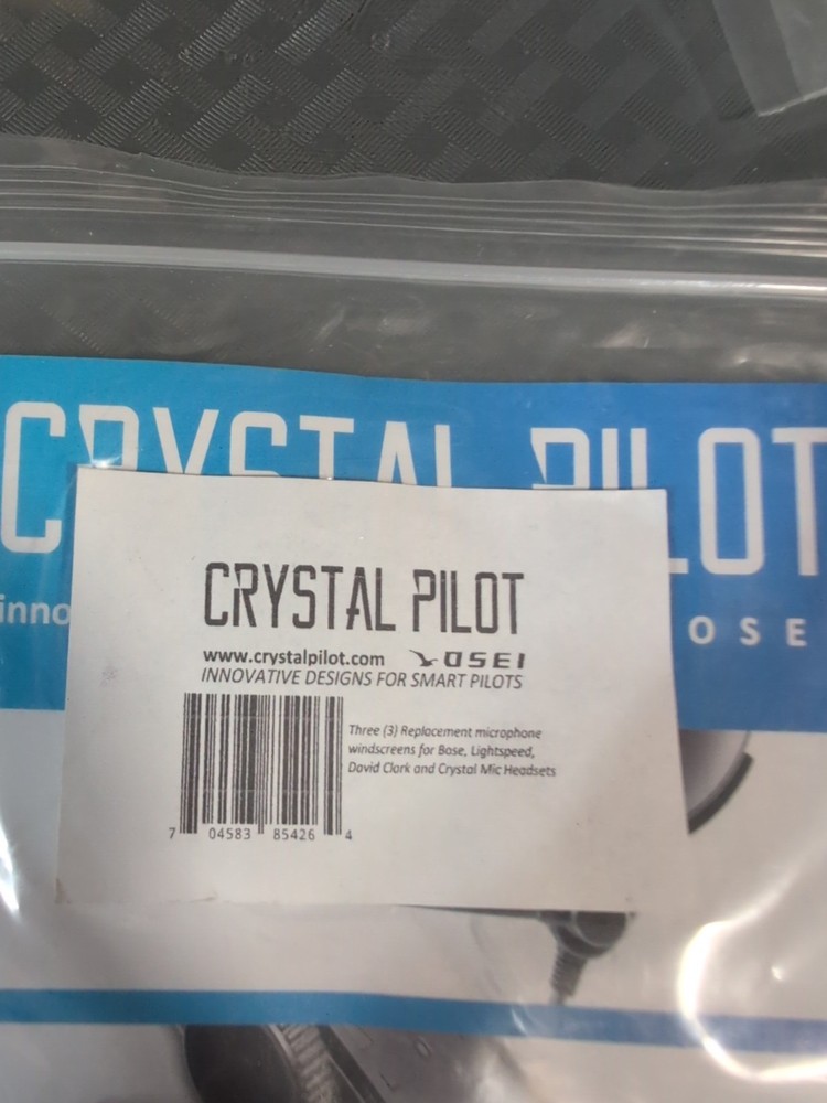 Three (3) Replacement windscreen for Bose/David Clark/Lightspeed/Crystal Mic