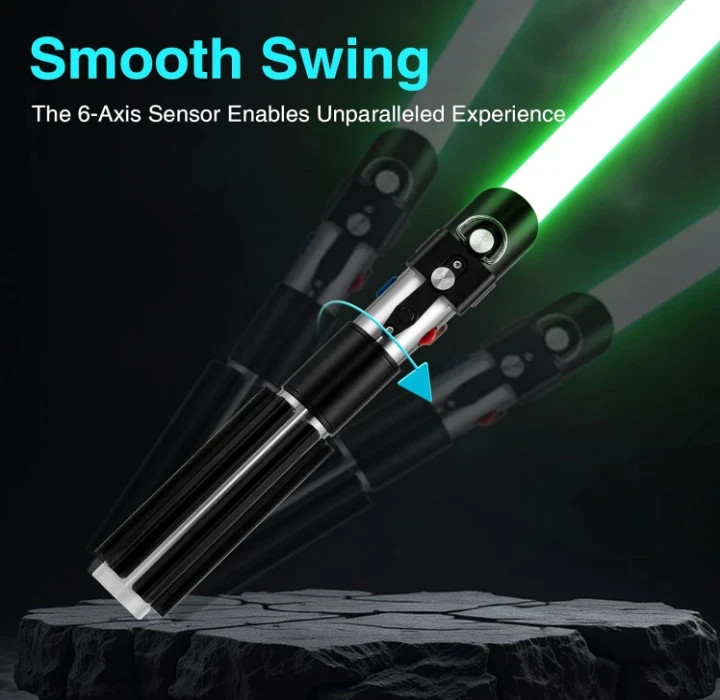 Darth Vader Lightsaber, App Controlled, XenoPixel Smooth Swing, Bluetooth, Metal