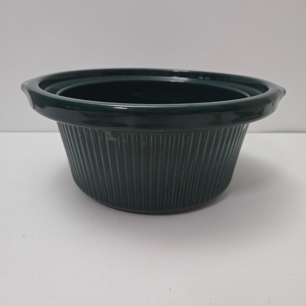 Original Crock Pot Rival 3355 5 qt Quart Replacement Ceramic Bowl Insert Green