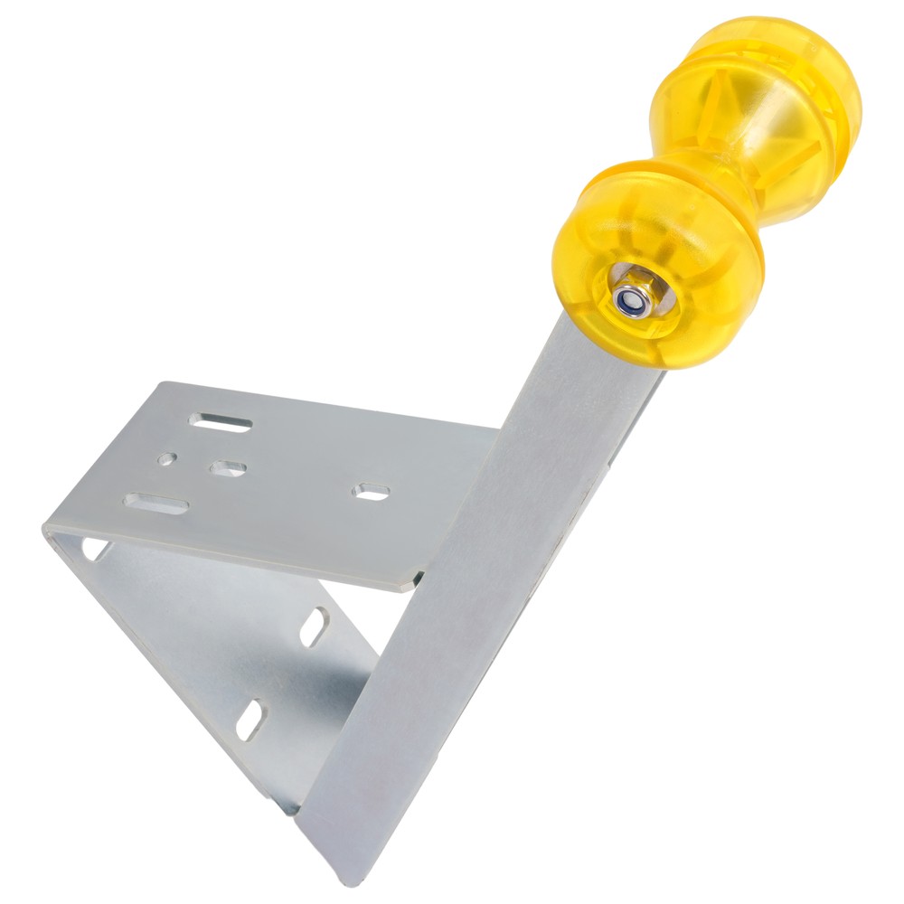 Galvanized Boat Trailer Winch Stand Seat with Yellow Roller For Winch Posts