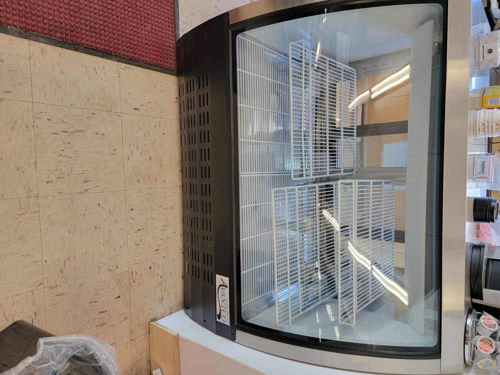 avantco deli cooler. Black and silver.