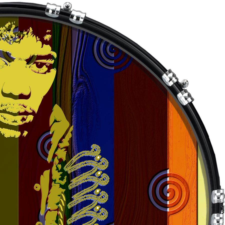 20" Custom Bass Kick Drum Front Head Graphic Graphical Pop Art 5