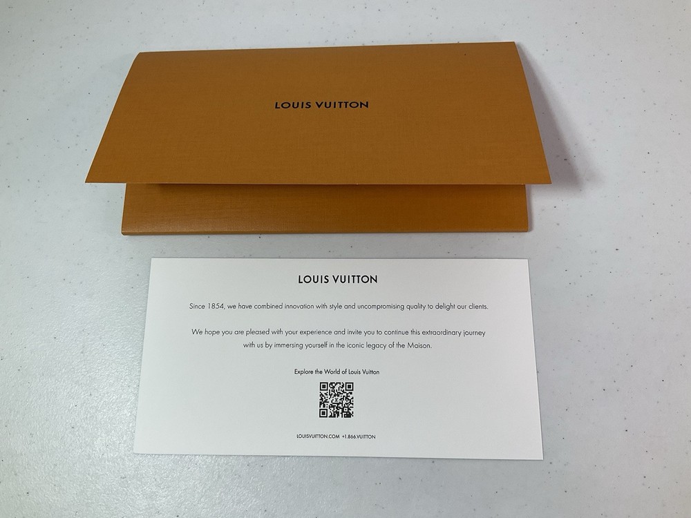LOUIS VUITTON Envelope & Paperwork. See Photos For Exact Items. NEW.
