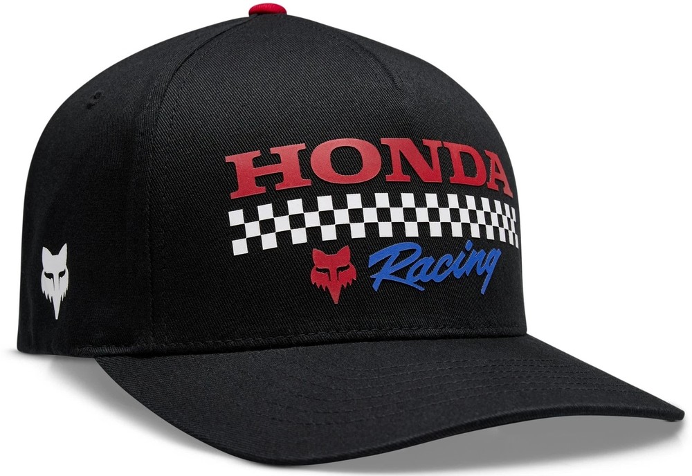 Fox Racing Honda Flexfit Hat Black SM/MD FREE SHIP!