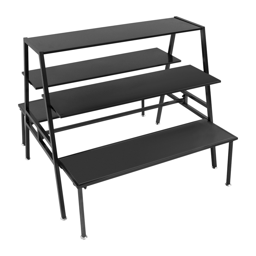 3 Tier Metal Retail Shoe Handbag Display Stand 119*105*100cm Flower Pot Rack