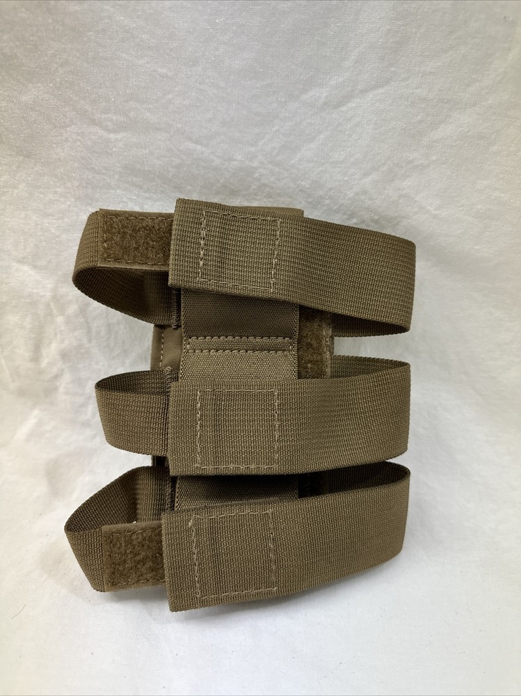 High Ground Gear Triple 40mm Grenade Molle Vertical Pouch Coyote Flashlight