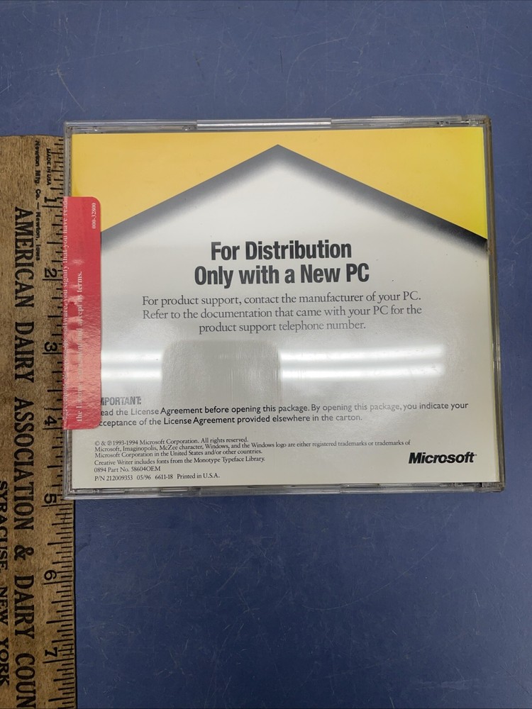 Microsoft Creative Writer in Original CD Case 1994